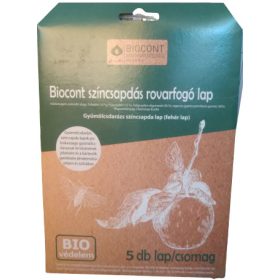 Színcsapdák - Gyümölcsdarázs - fehér lap - 5 db/csomag