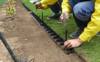 Hajlítható ágyásszegély, térkőszegély 