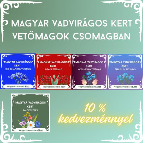 Magyar Vadvirágos Kert vetőmagok - 5 féle egy csomagban (5x20g)